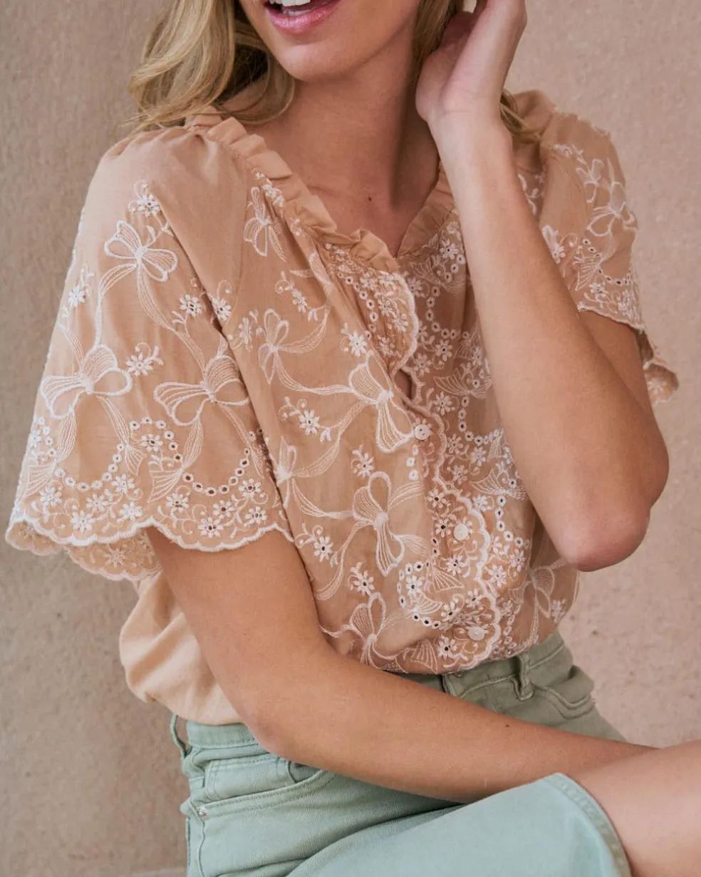 Blouse avec broderie Martha