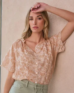 Blouse avec broderie Martha