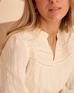 Blouse rayée en lurex Sabriel