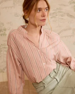 Blouse rayée Linda en lurex