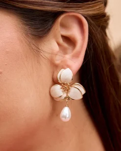 Boucles d’oreilles Bleu Perle