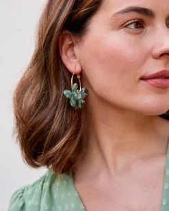 Boucles d’oreilles fleur de Bougan