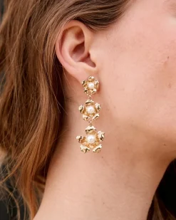 Boucles d’oreilles fleur de liane