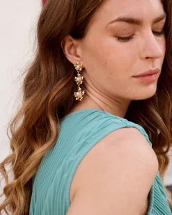 Boucles d’oreilles fleur de liane