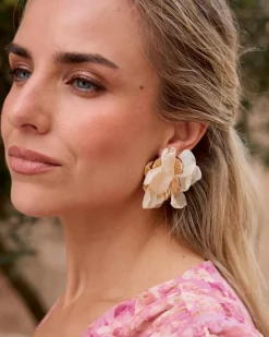 Boucles d’oreilles fleurs ludiques
