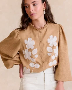 Chemise brodée Ciela