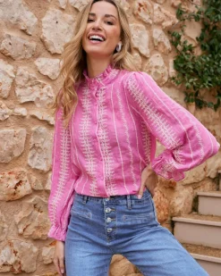 Chemise brodée Tibi
