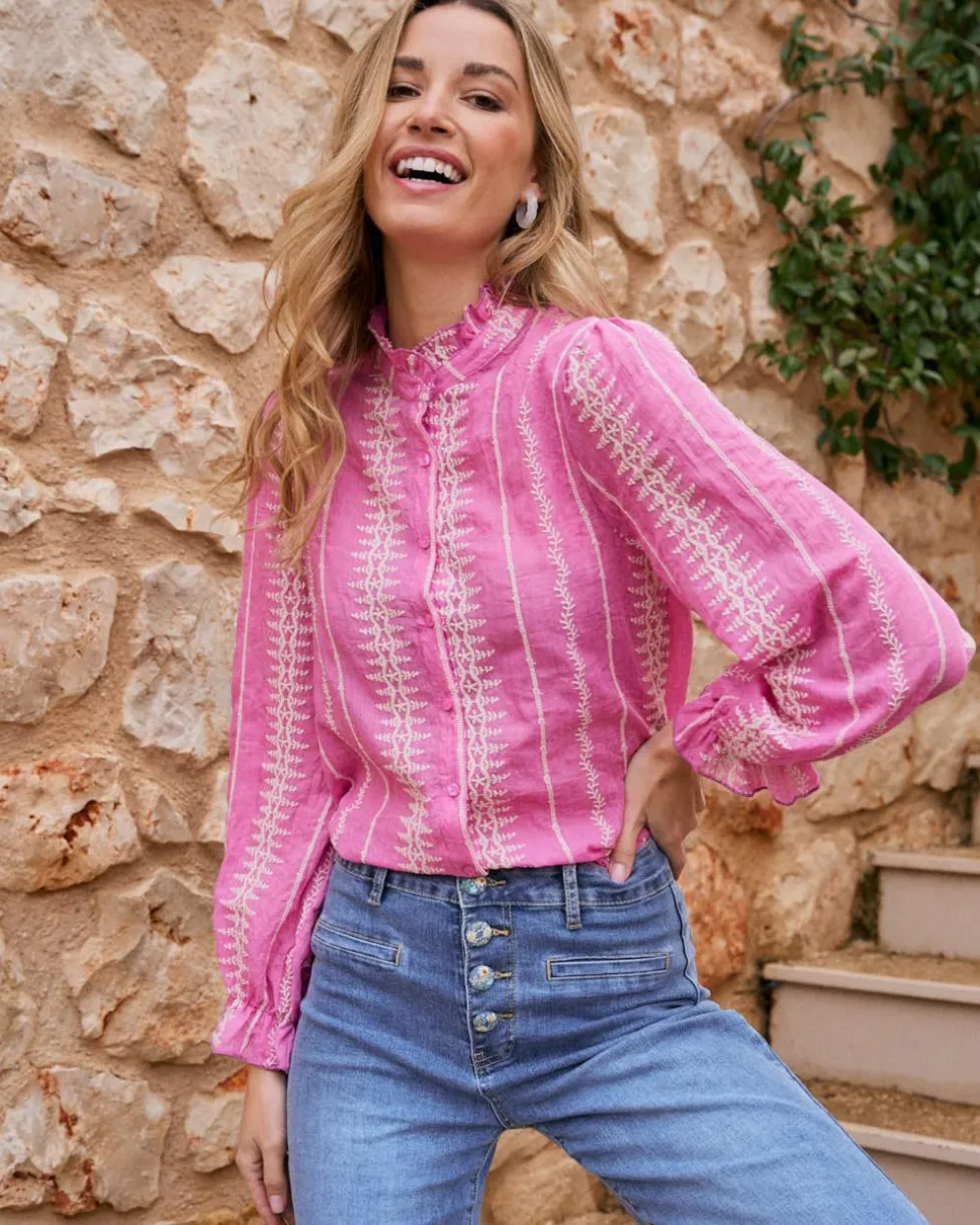 Chemise brodée Tibi