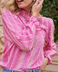 Chemise brodée Tibi