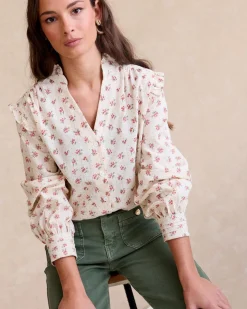 Chemise à fleurs runiques