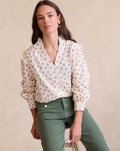 Chemise à fleurs runiques