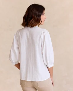 Chemise à manches tulipe
