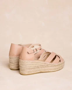 Espadrille en croûte de cuir Cornelia