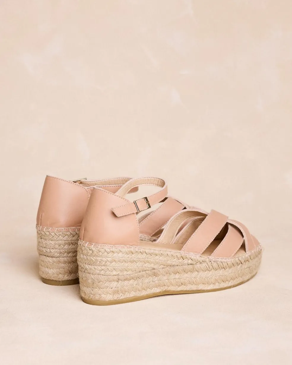 Espadrille en croûte de cuir Cornelia