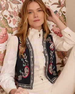 Gilet brodé Abelina