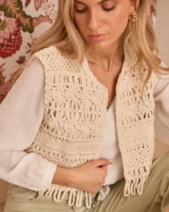 Gilet en crochet Sabi