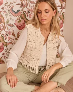 Gilet en crochet Sabi