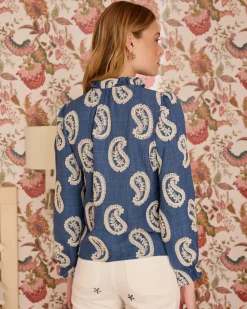 Helia Paisley Chemise brodée