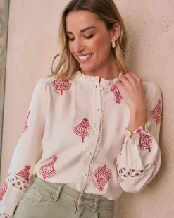 Herena Chemise brodée