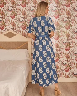 Robe brodée Paisley Ilse