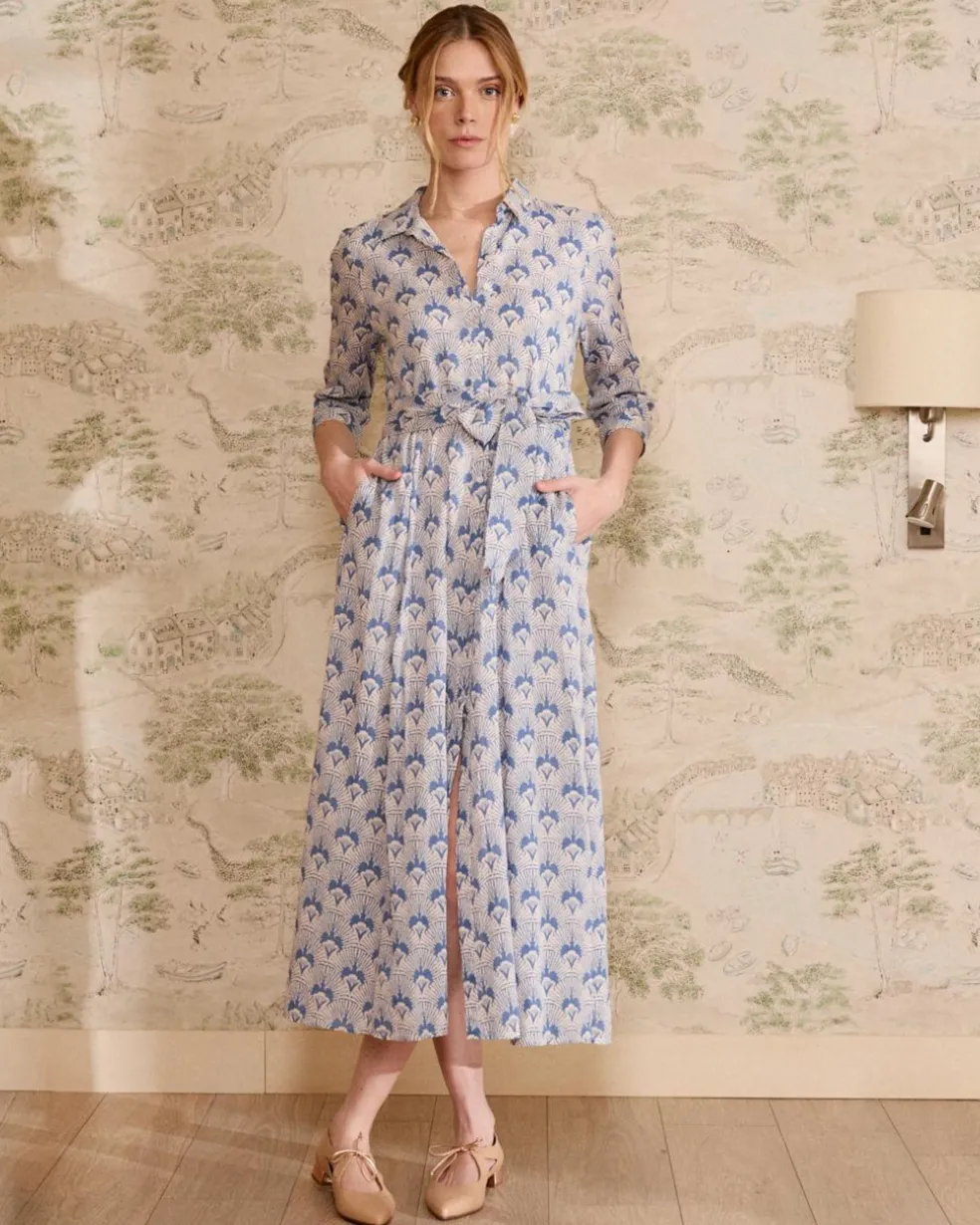 Robe chemise en jean Bethsabe