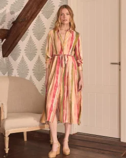 Robe midi rayée Naelia