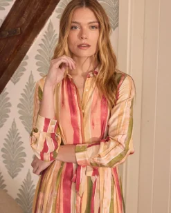 Robe midi rayée Naelia
