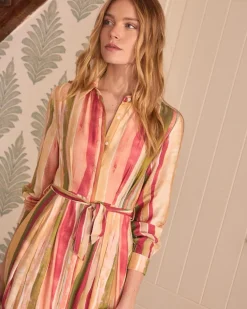 Robe midi rayée Naelia