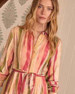Robe midi rayée Naelia