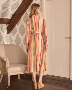 Robe midi rayée Naelia