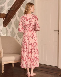Sivia Robe longue brodée