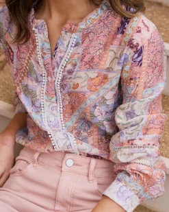 Tamaris imprimer Patchwork Blouse