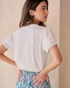 T-shirt en dentelle Petra