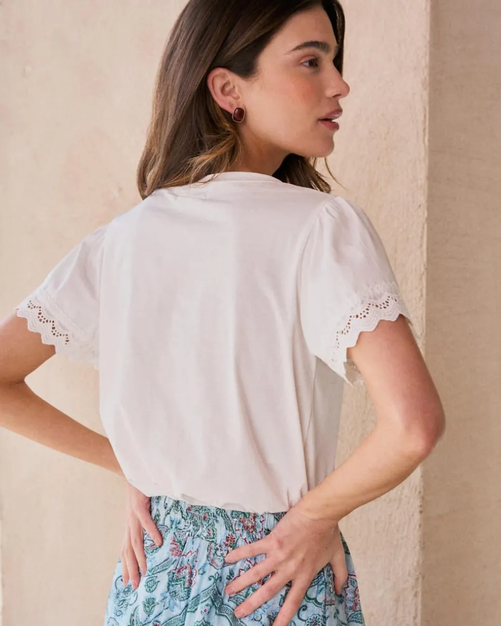 T-shirt en dentelle Petra