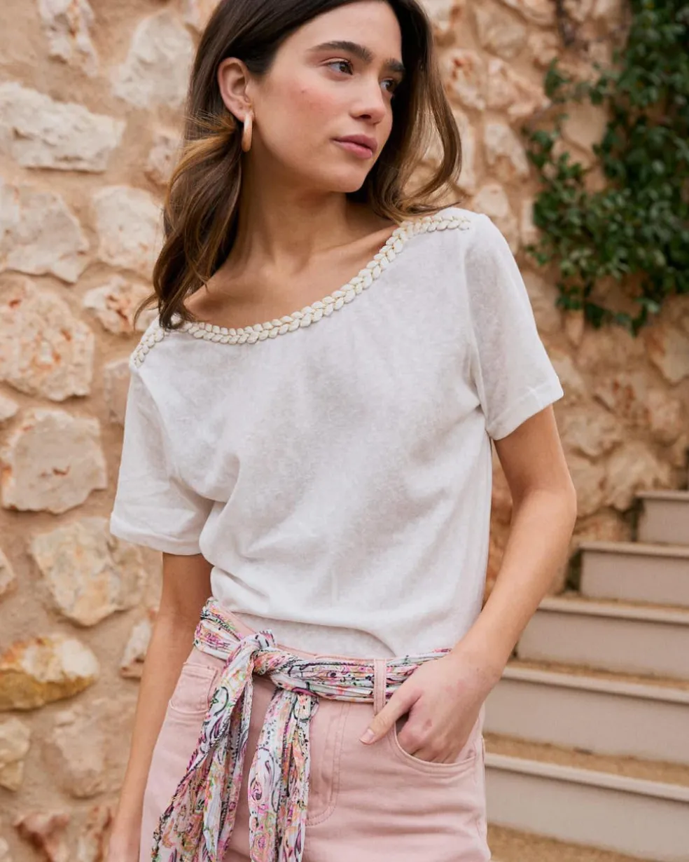 T-shirt tressé Aubrienne