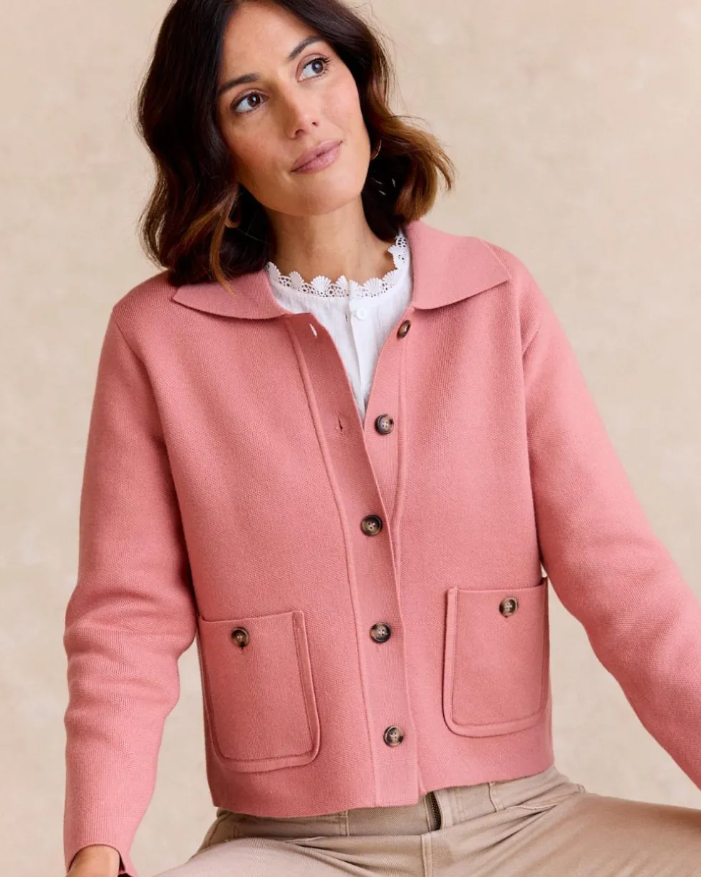 Veste courte rose