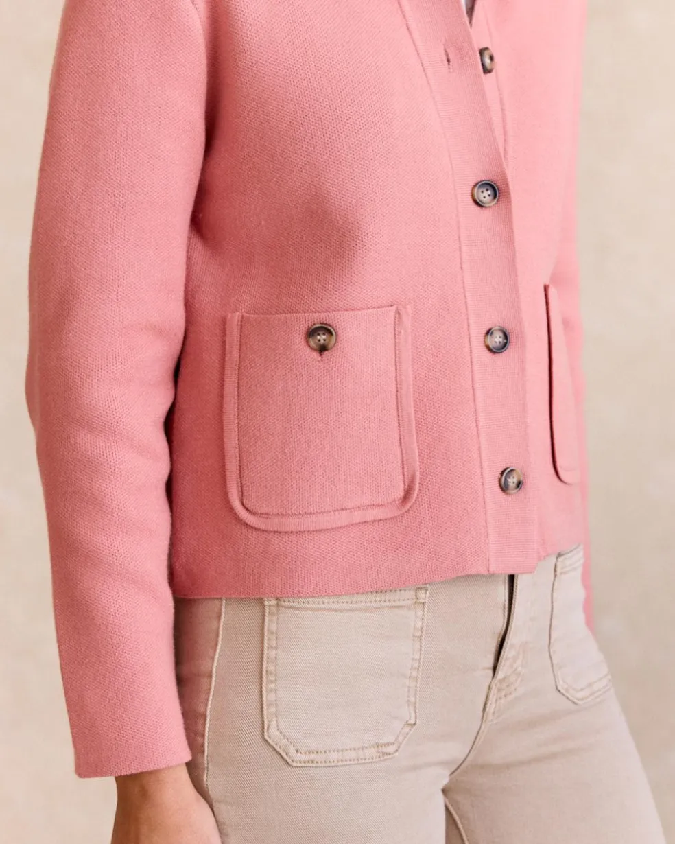 Veste courte rose