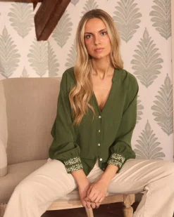 Vivi Green Blouse