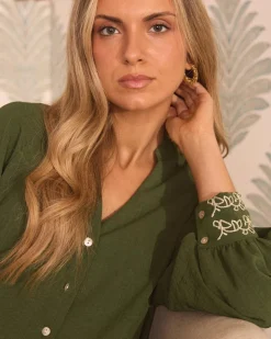 Vivi Green Blouse